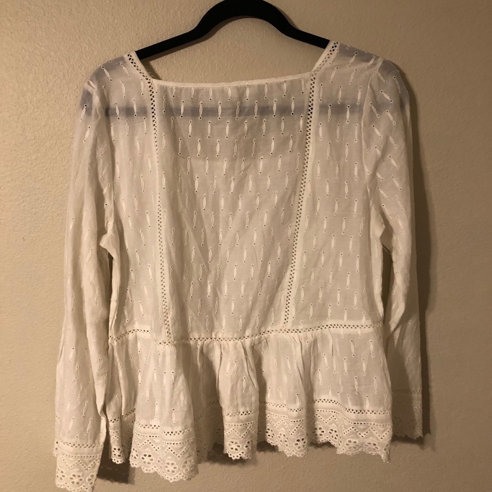 Anthropology Meadow Rue Edelyn peplum top